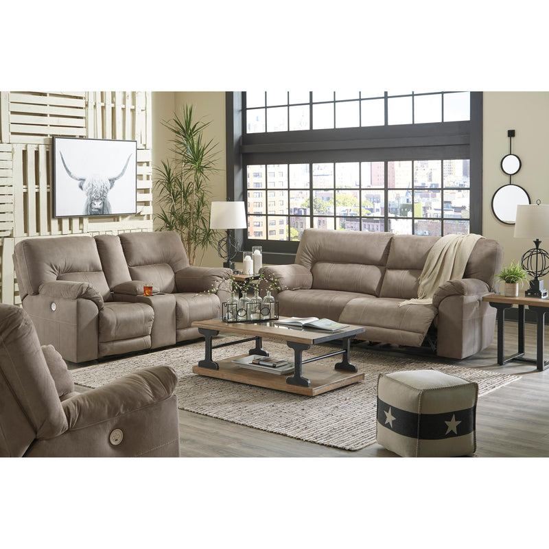 Benchcraft Cavalcade Power Reclining Leather Look Loveseat 7760196 IMAGE 13