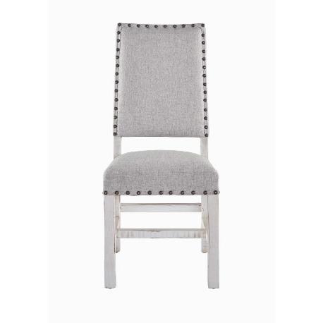 Elements International Condesa White Dining Chair MDCD700FSC IMAGE 1