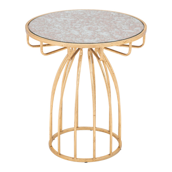 Zuo Silo 101472 Side Table - Gold IMAGE 1