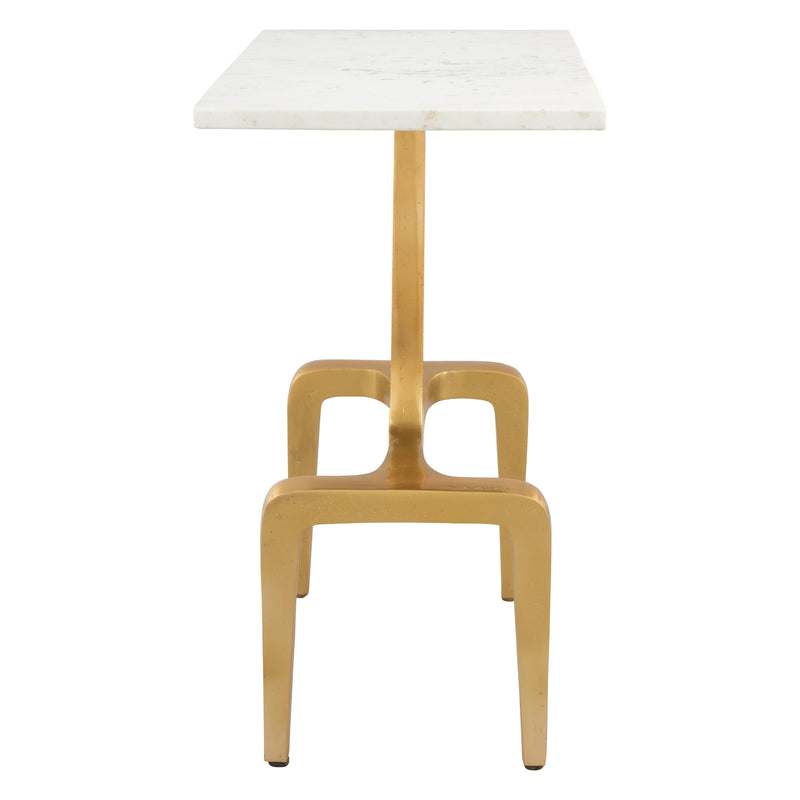 Zuo Clement 101512 Side Table - White & Gold IMAGE 2