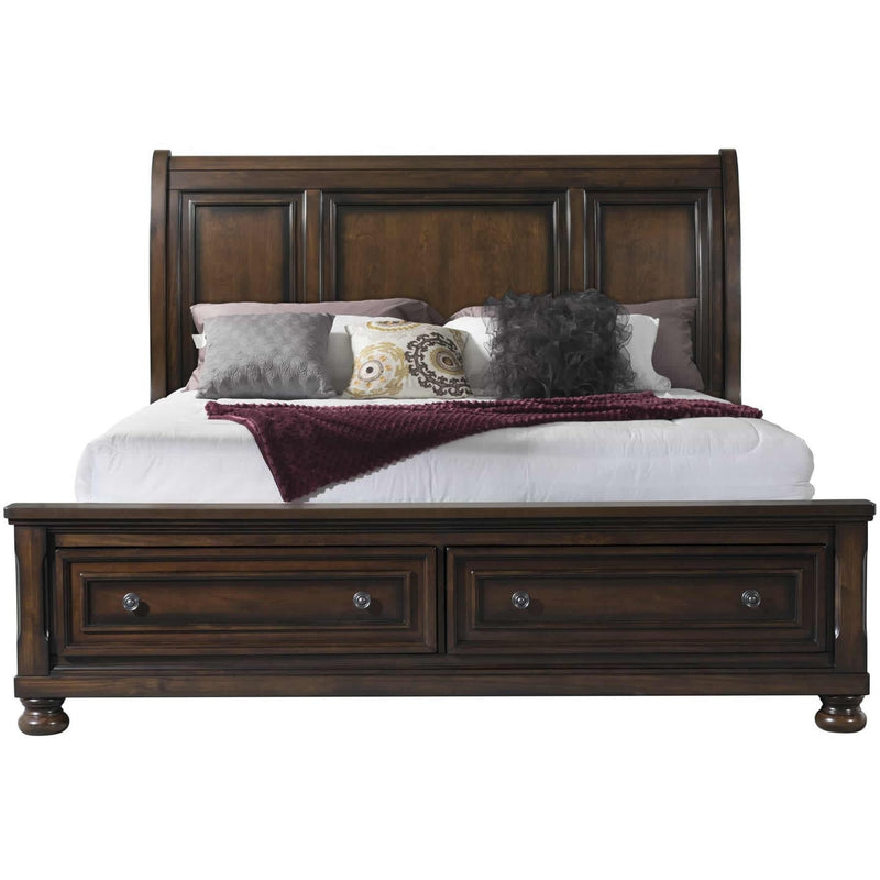 Elements International Kingston King Sleigh Bed with Storage KT600KF/KT600KH/KT650KR IMAGE 3