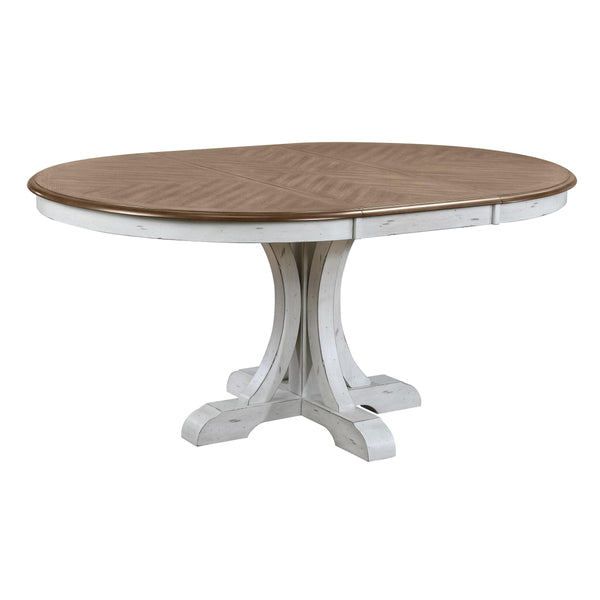 Winners Only Oval Highland Dining Table with Pedestal Base DH44866N IMAGE 1