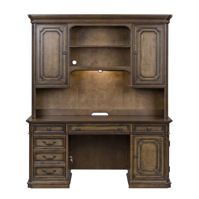 Liberty Furniture Industries Inc. Amelia Jr Executive 487-HOJ-JEC Credenza and Hutch IMAGE 1