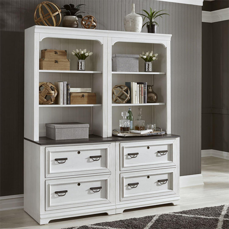 Liberty Furniture Industries Inc. Allyson Park 417-HO135 Bunching Lateral File Hutch IMAGE 4