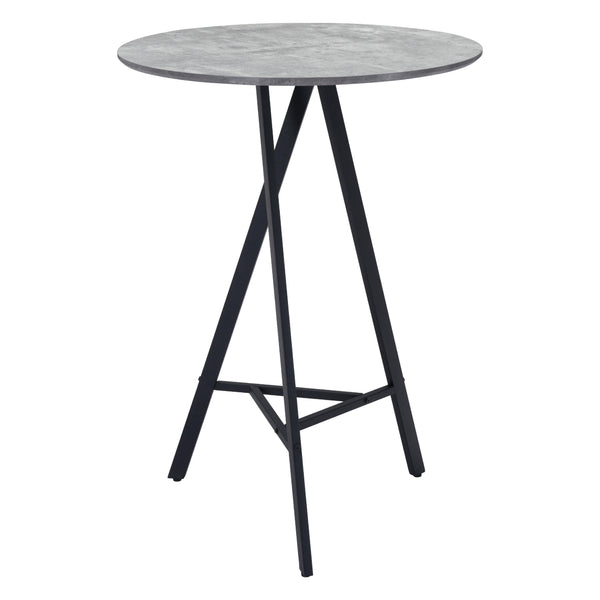 Zuo Round Rouen Pub Height Dining Table with Pedestal Base 101881 IMAGE 1