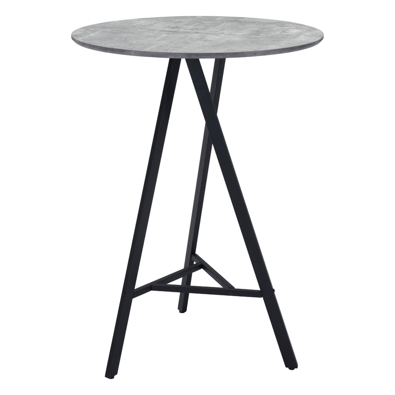 Zuo Round Rouen Pub Height Dining Table with Pedestal Base 101881 IMAGE 2