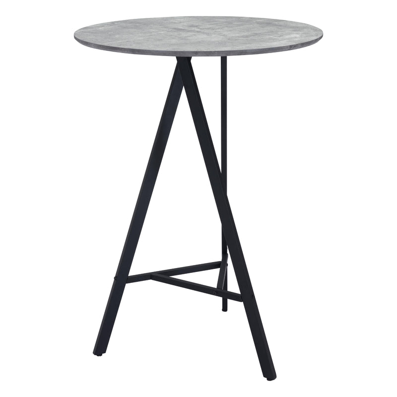 Zuo Round Rouen Pub Height Dining Table with Pedestal Base 101881 IMAGE 3