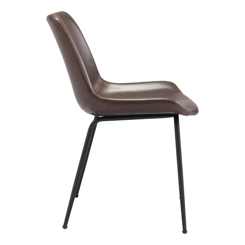 Zuo Byron 101777 Dining Chair - Brown IMAGE 2