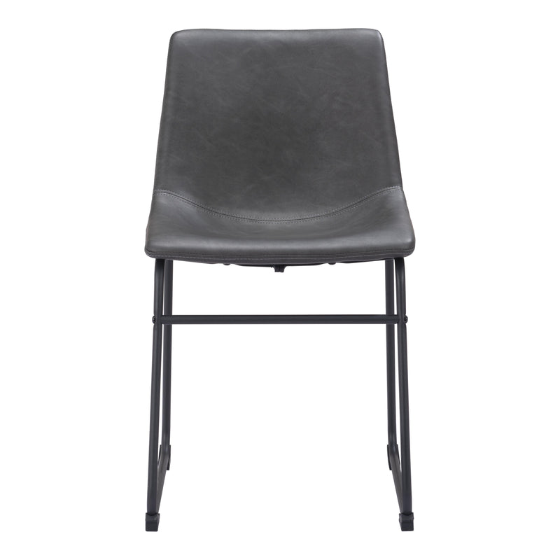 Zuo Smart 101995 Dining Chair - Charcoal IMAGE 3