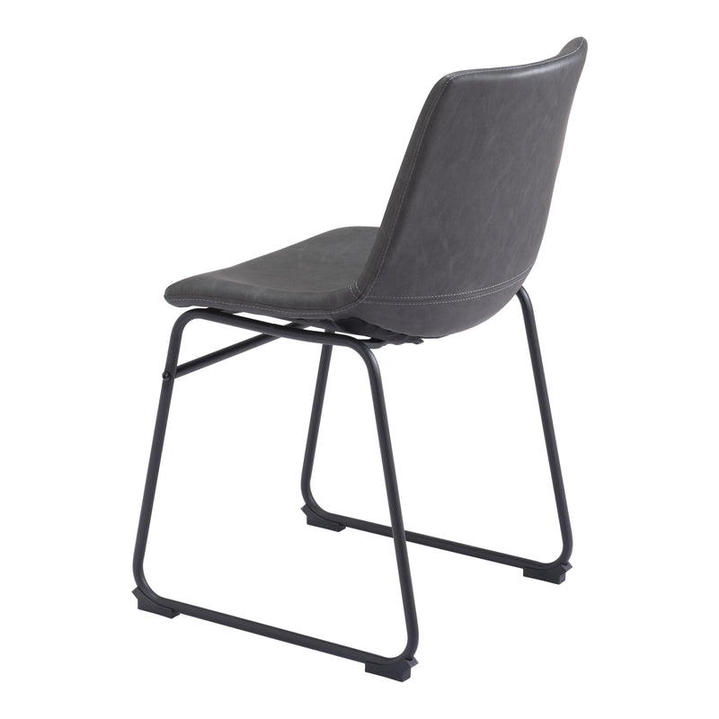 Zuo Smart 101995 Dining Chair - Charcoal IMAGE 7