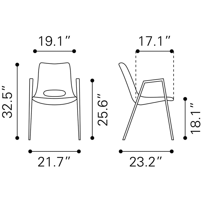 Zuo Desi Dining Chair 109068 IMAGE 8