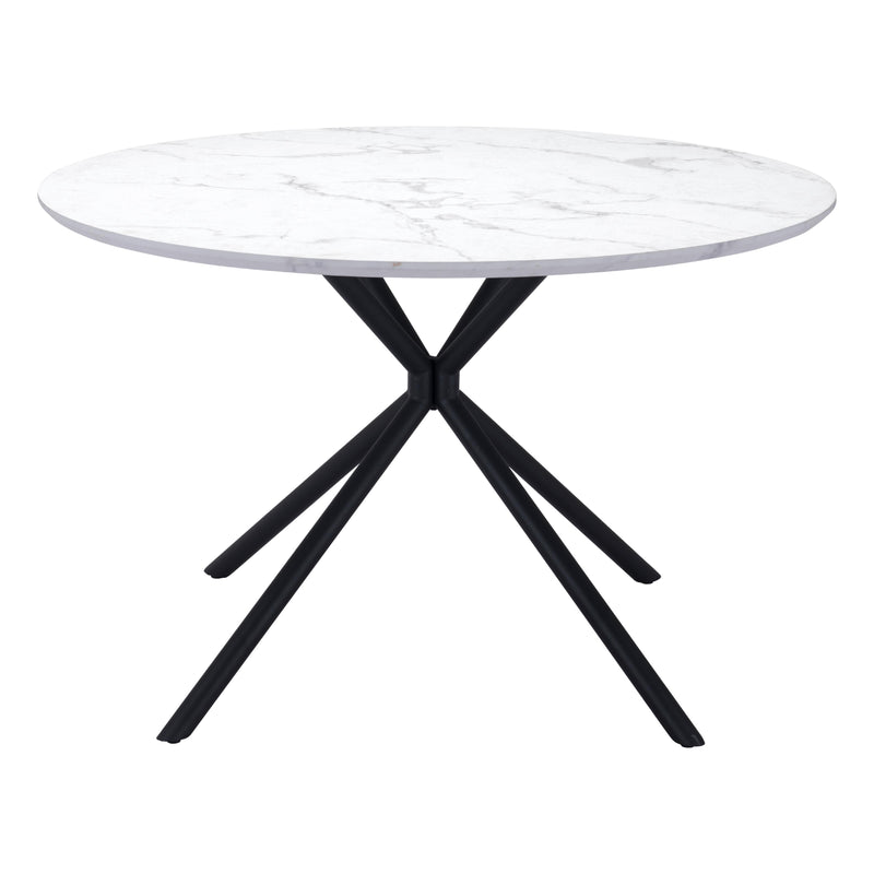 Zuo Round Amiens Dining Table with Pedestal Base 101879 IMAGE 2