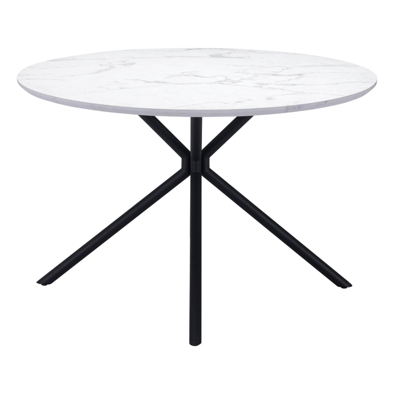 Zuo Round Amiens Dining Table with Pedestal Base 101879 IMAGE 3