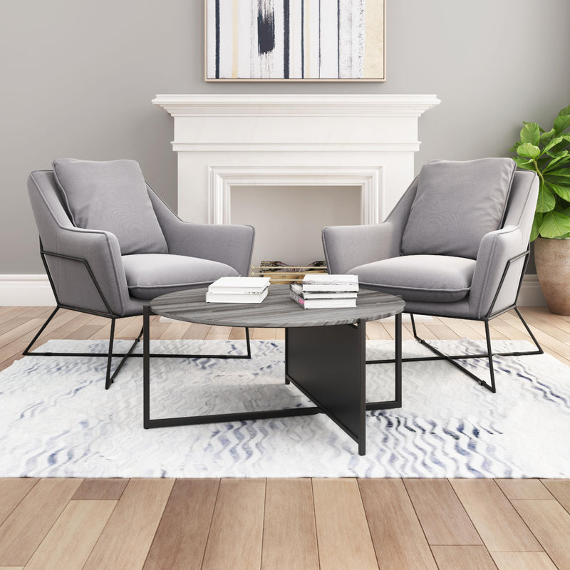 Zuo Mcbride 102019 Coffee Table - Grey & Black IMAGE 9