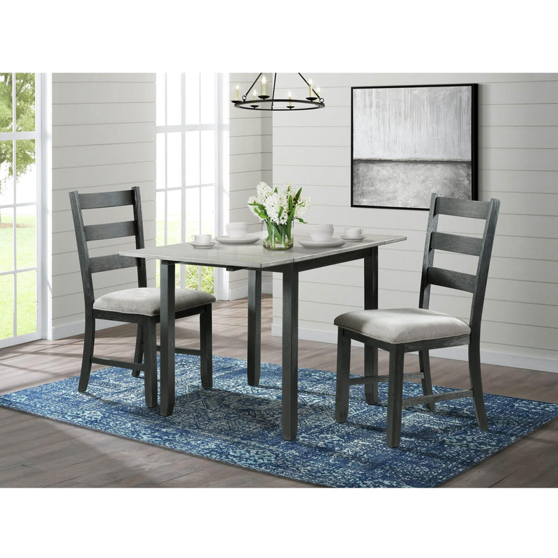 Elements International Martin Grey 3 pc Dinette DMT3003DLDS IMAGE 1