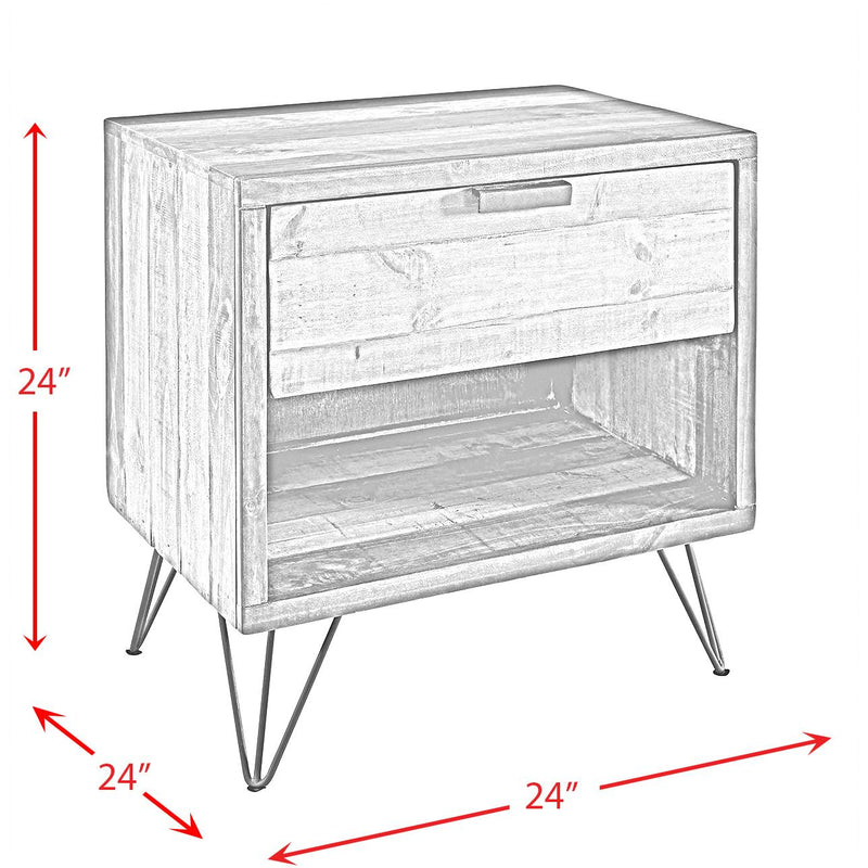 Elements International Cruz 1-Drawer Nightstand MBCZ100NS IMAGE 5