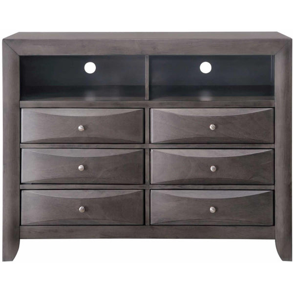 Elements International Emily 6-Drawer Media Chest EG100TV IMAGE 1