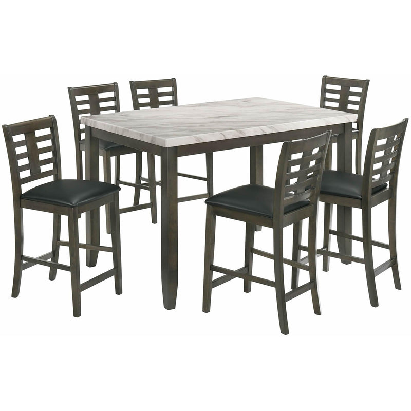 Elements International Nash 7 pc Counter Height Dinette DNS1007CS IMAGE 1