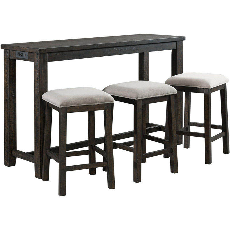 Elements International Stone 4 pc Counter Height Dinette TST100BTSP IMAGE 2