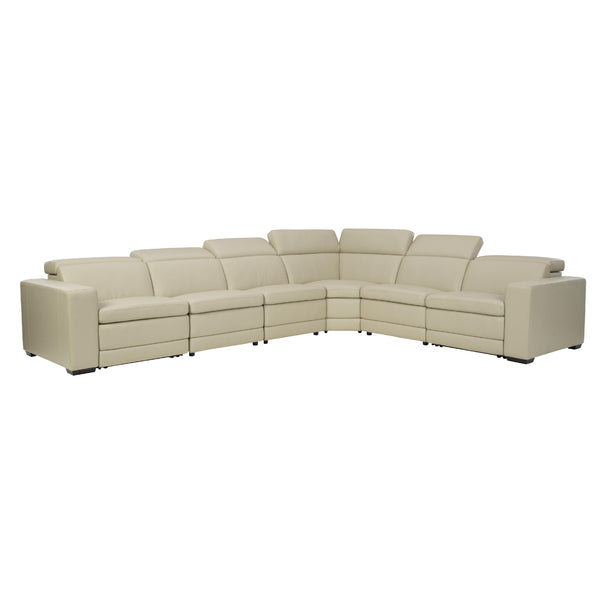 Signature Design by Ashley Texline Power Reclining Leather 7 pc Sectional U5960422/U5960446/U5960446/U5960477/U5960446/U5960421/U5960423 IMAGE 1