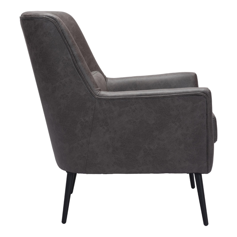 Zuo 109050 Ontario Accent Chair - Vintage Black IMAGE 2