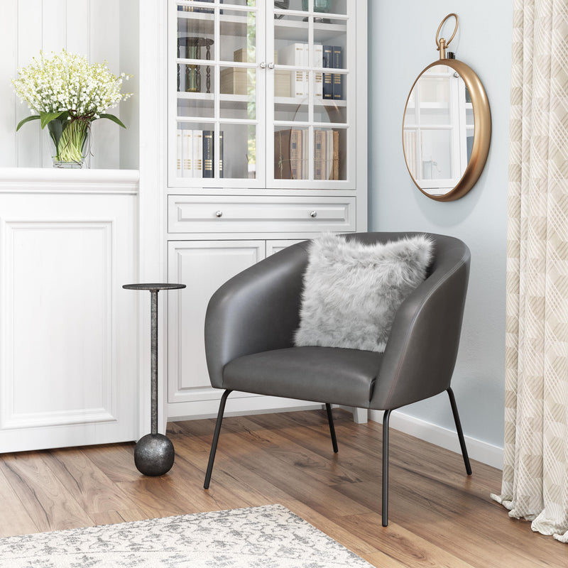 Zuo 109056 Quinten Accent Chair - Vintage Gray IMAGE 9