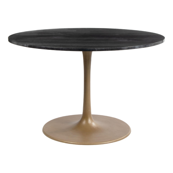 Zuo Taj 109095 Dining Table - Black & Gold IMAGE 1