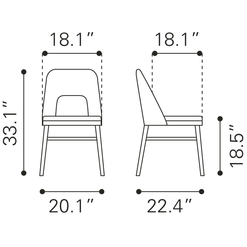 Zuo Iago Dining Chair 109216 IMAGE 10