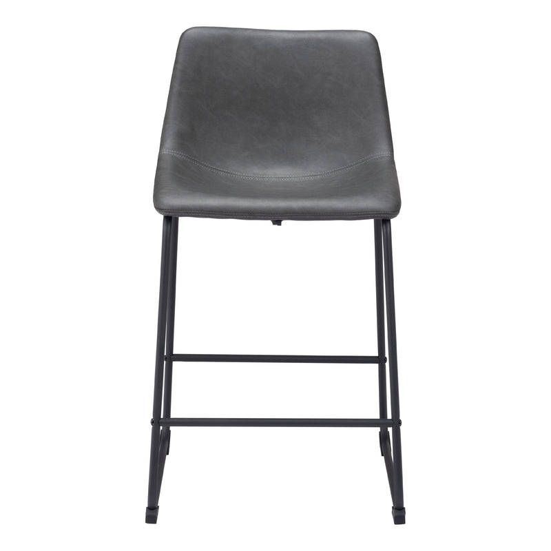 Zuo Smart 109324 Counter Stool - Charcoal IMAGE 3