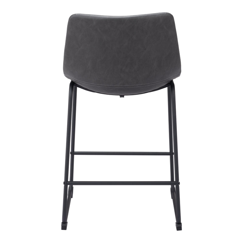 Zuo Smart 109324 Counter Stool - Charcoal IMAGE 4