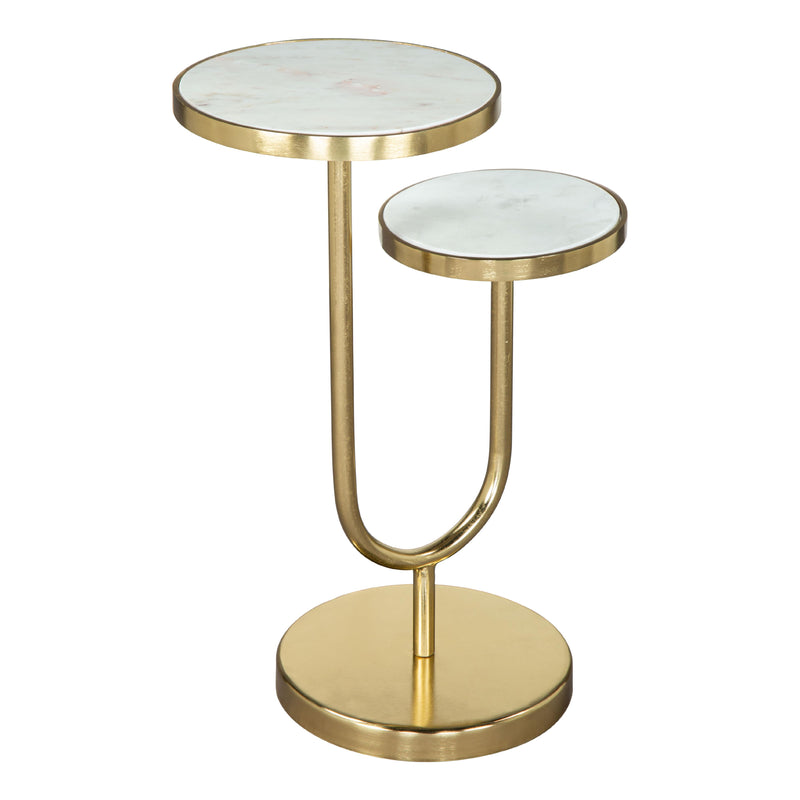 Zuo Marc 109354 Side Table - White & Gold IMAGE 5