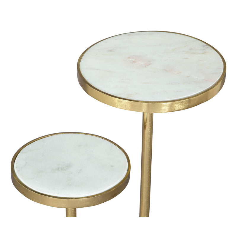 Zuo Marc 109354 Side Table - White & Gold IMAGE 6