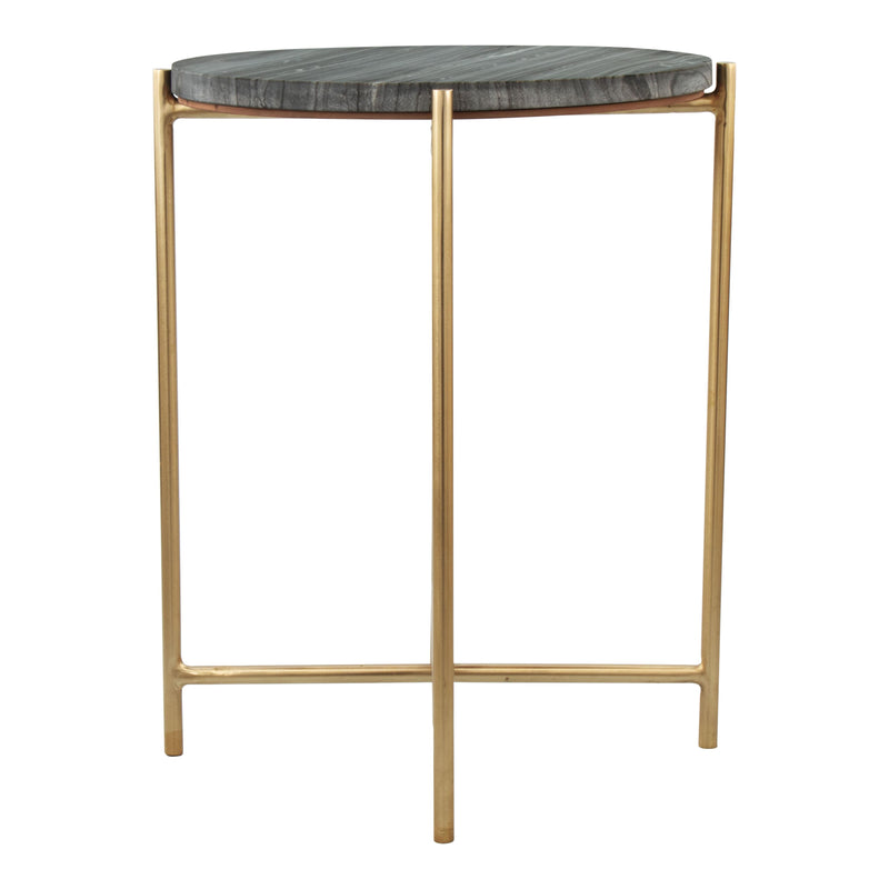 Zuo David 109360 Side Table - Grey & Gold IMAGE 2