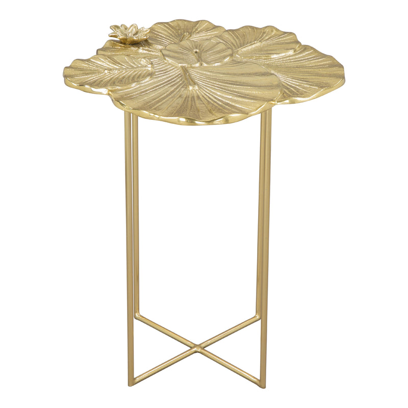 Zuo Lotus 109382 Side Table - Gold IMAGE 2