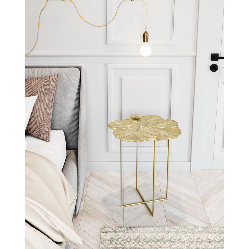 Zuo Lotus 109382 Side Table - Gold IMAGE 9