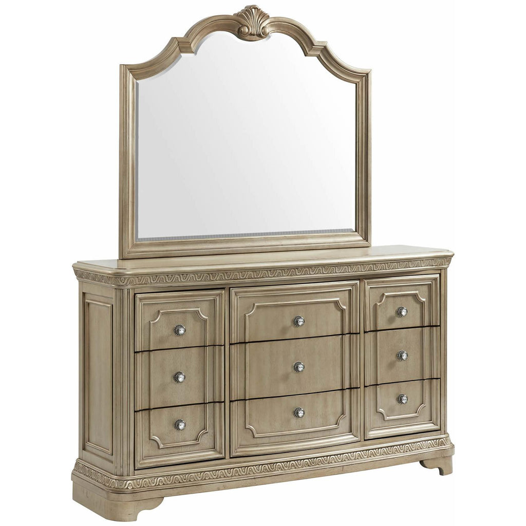 Super Glam Mirrored Nine Drawer Dresser 51.5 X 21 X 36 – Tacoma