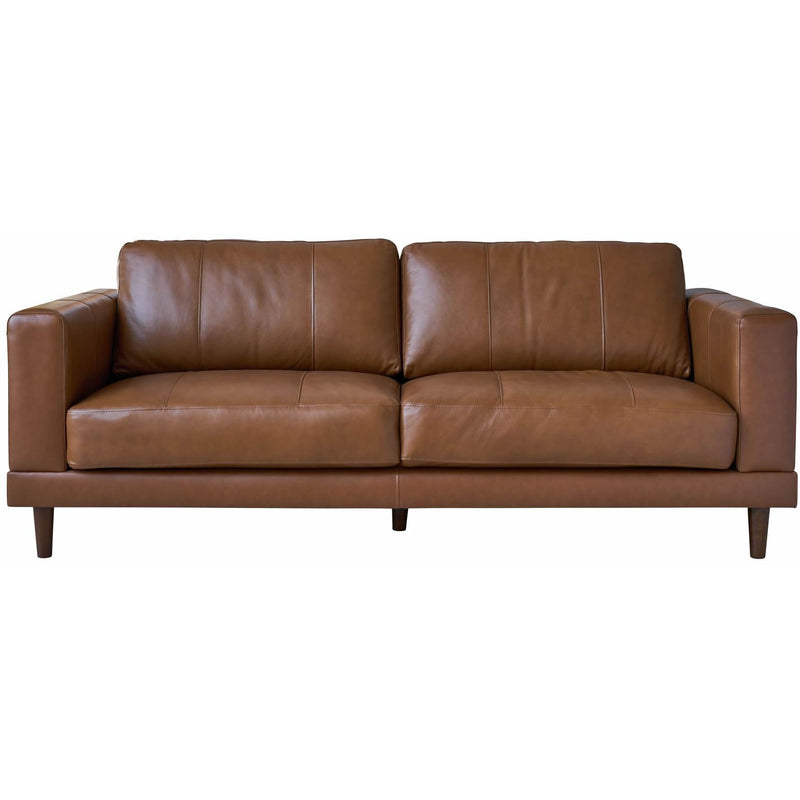 Elements International Hampton Stationary Leather Sofa UHT3783300 IMAGE 2