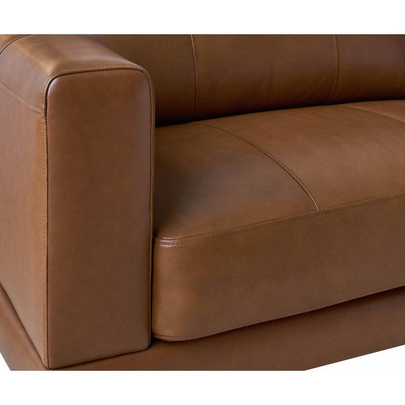 Elements International Hampton Stationary Leather Sofa UHT3783300 IMAGE 5