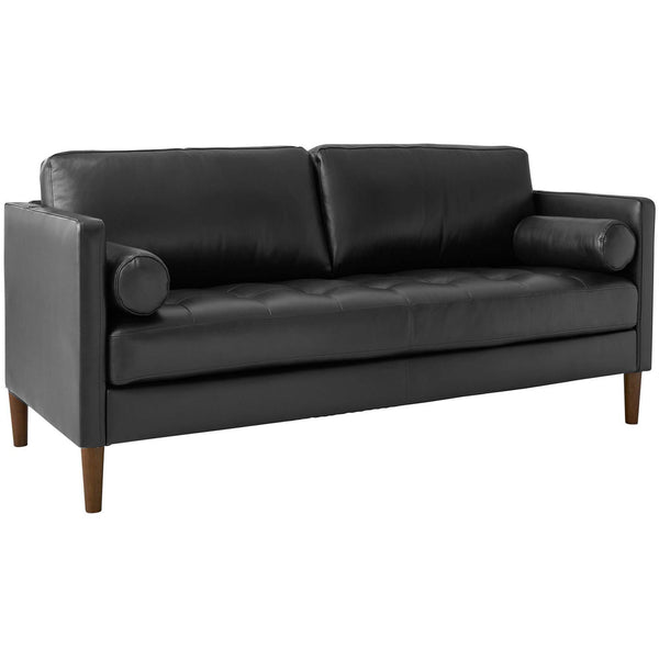 Elements International Stockholm Stationary Leather Loveseat USK3782200 IMAGE 1