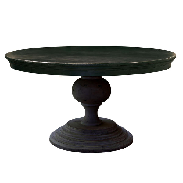 Elements International Round Britton Dining Table with Pedestal Base M.22130.DTC IMAGE 1