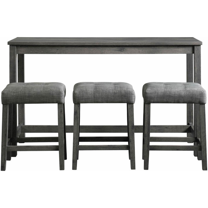 Elements International Oak Lawn 4 pc Pub Height Dinette D.14030.BTSP IMAGE 2