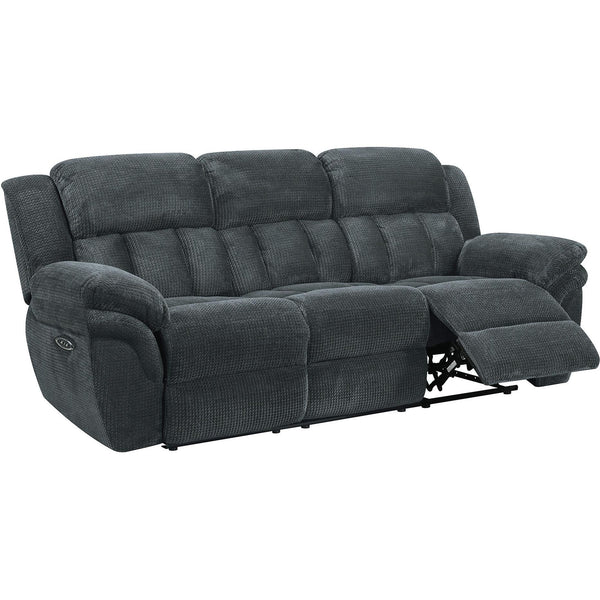 Elements International Santorini Power Reclining Fabric Sofa UST1393305PB IMAGE 1