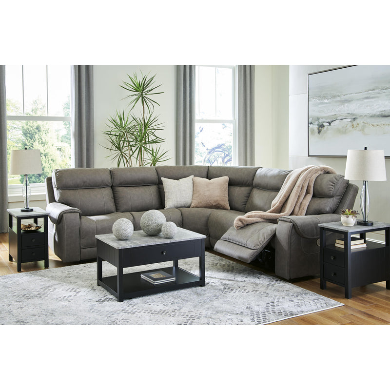 Signature Design by Ashley Starbot Power Reclining Leather Look 5 pc Sectional 2350158/2350131/2350177/2350146/2350162 IMAGE 6