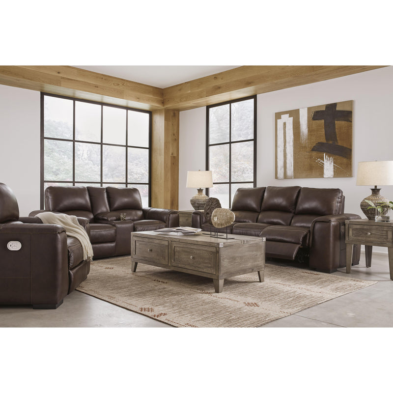 Signature Design by Ashley Alessandro Power Reclining Leather Match Loveseat U2550218 IMAGE 14