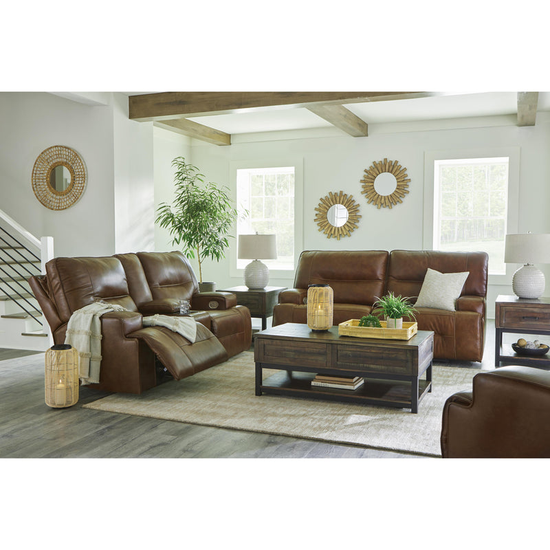 Signature Design by Ashley Francesca Power Reclining Leather Match Loveseat U2570518 IMAGE 12