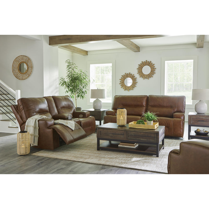 Signature Design by Ashley Francesca Power Reclining Leather Match Loveseat U2570518 IMAGE 13