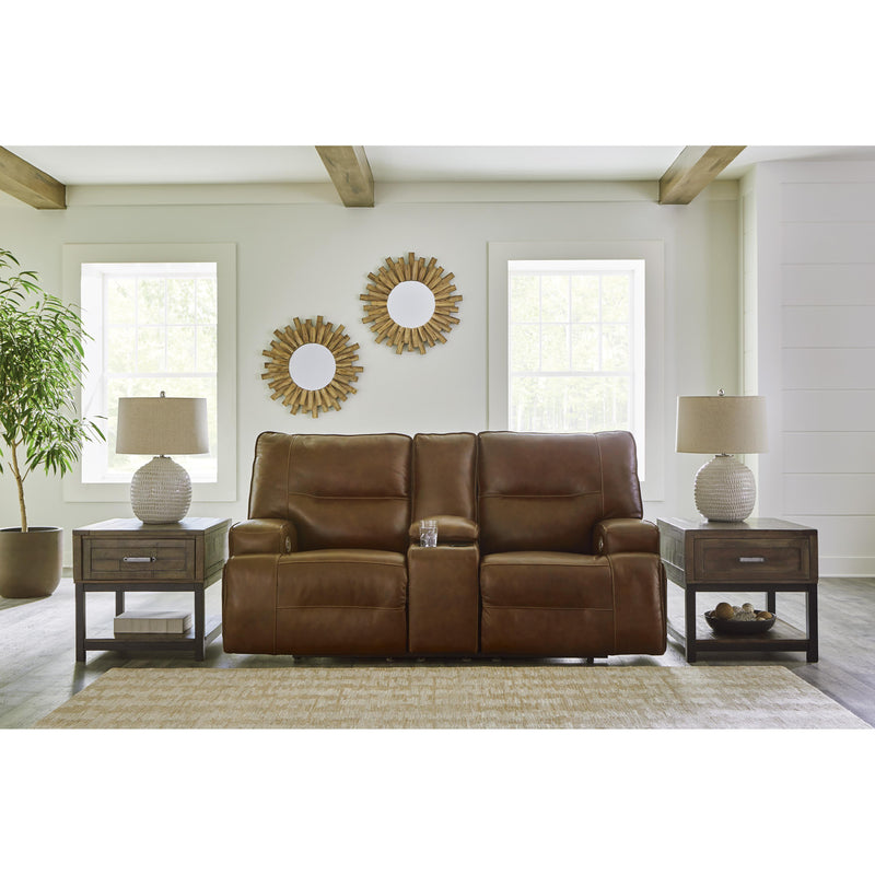 Signature Design by Ashley Francesca Power Reclining Leather Match Loveseat U2570518 IMAGE 6