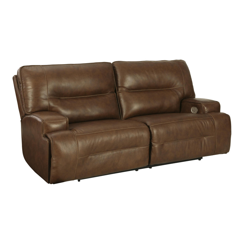 Signature Design by Ashley Francesca Power Reclining Leather Match Sofa U2570547 IMAGE 1