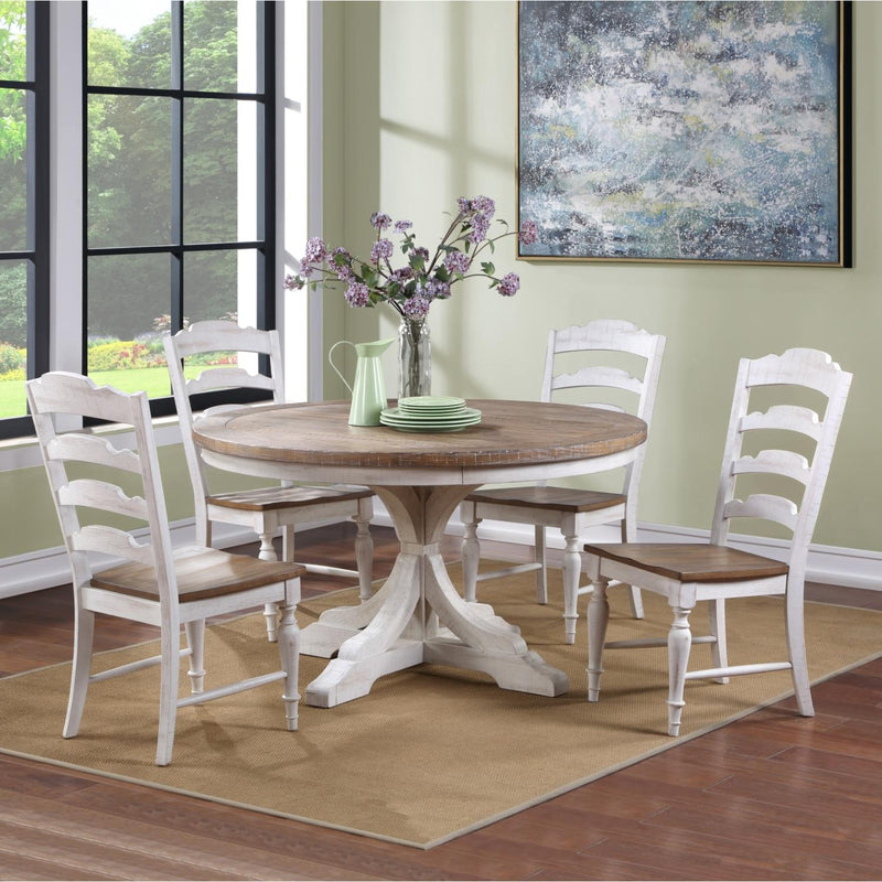 Winners Only Round Augusta Dining Table with Pedestal Base DA25454P IMAGE 2