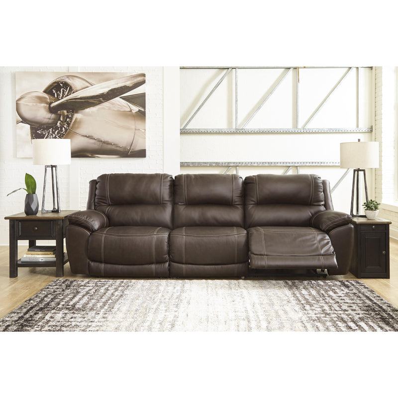 Signature Design by Ashley Dunleith Power Reclining Leather Match 3 pc Sectional U7160458/U7160446/U7160462 IMAGE 3